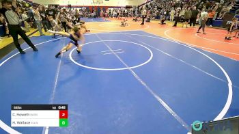 55 lbs Round Of 16 - Cain Howeth, Barnsdall Youth Wrestling vs Hunter Wallace, R.A.W.