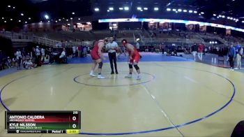 215 lbs Champ. Round 2 - Kyle Nilsson, New Smyrna Beach Sr H S vs Antonio Caldera, Archbishop Rummel