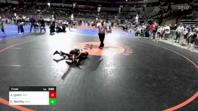 75 lbs Final - JoJo Igneri, Yale Street vs Christian Worthy, Cherry Hill West