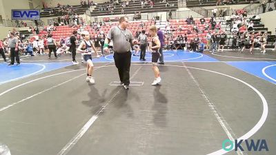 76 lbs Consi Of 4 - Crew Card, Tulsa Blue T Panthers vs Kasen Peters, Claremore Wrestling Club