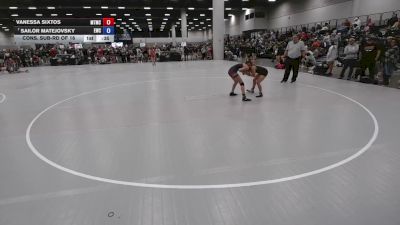 105 lbs Cons. Sub-rd Of 16 - Vanessa Sixtos, Militia Trained Mat Club vs Sailor Matejovsky, Eaglecrest Wrestling Club