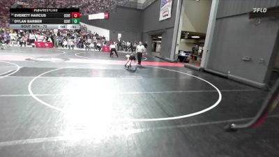 72 lbs Quarterfinal - Dylan Barber, Askren Wrestling Academy vs Everett Harcus, RT Elite/Belmont-Platteville Youth Wrestling Club