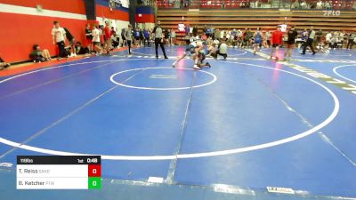 119 lbs Consi Of 8 #2 - Tabor Reiss, Sand Springs JH (SS) vs Blake Ketcher, Pryor Tigers Wrestling