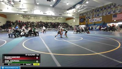 132 lbs Cons. Round 2 - Gael Ahumada, South Hills vs Elijah Sanchez, Claremont