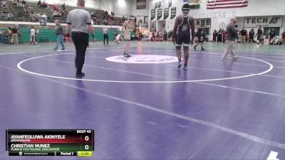 190 lbs Round 1 - Christian Nunez, Purdue Polytechnic Englewood vs Ayanfeoluwa Akinyele, Brownsburg