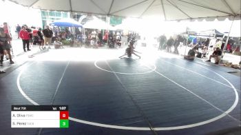 109 lbs Round Of 16 - Araceli Oliva, Fswc vs Sarah Perez, Tucson Pride WC