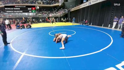 5A 144 lbs Champ. Round 1 - Gerrick Valentine, Dallas South Oak Cliff vs Nicholas Torres, Mission Sharyland