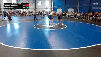 Elite 184 lbs Quarterfinal - Brandt Bombard, Augsburg College vs Ryder Depies, Wisconsin-Eau Claire