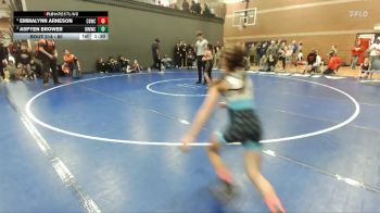 80 lbs Semifinal - Emmalynn Arneson, Challis Blackheart Wrestling Club vs Aspyen Brower, Mountain Man Wrestling Club
