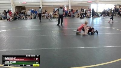 49 lbs Round 3 - Ryder Clay, Lighthouse Elementary School vs Jase Bayles, Unattached