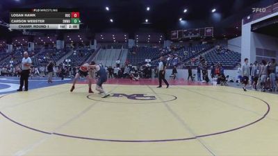 141 lbs Champ. Round 1 - Logan Hawk, Rochester University vs Carson Webster, Southwestern Michigan