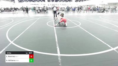 137 lbs Consi Of 8 #2 - Edward Ramirez, No Team vs Asher Williams, War