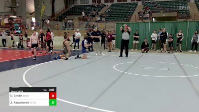 125 lbs Quarterfinal - Gavin Smith, Rockmart Takedown Club vs Jacob Kaczmarek, Georgia