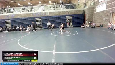 126/132 Round 5 - Bernier Michael, Unaffiliated vs Anjolina Espinoza, Mountain Man Wrestling Club