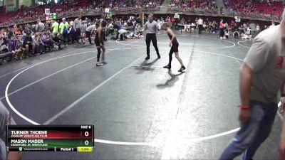 85 lbs Cons. Round 2 - Turner Thoene, Cavalry Wrestling Club vs Mason Mader, Crawford Jr. Wrestling