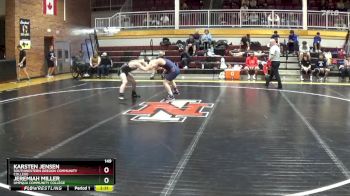 149 lbs Quarterfinal - Karsten Jensen, Southwestern Oregon Community College vs Jeremiah Miller, Umpqua Community College