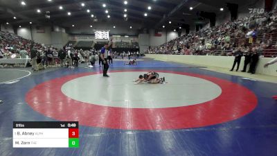 91 lbs Round Of 16 - Barrett Abney, Alpha Wrestling Club vs Mason Zorn, The Storm Wrestling Center