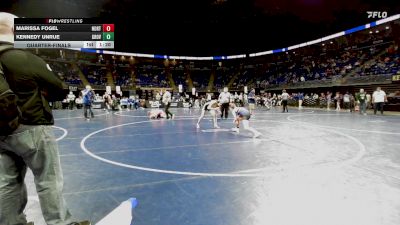 117 lbs Quarterfinal - Marissa Fogel, Northampton vs Kennedy Unrue, Grove City