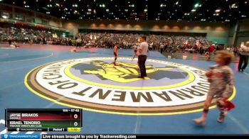 57-62 lbs Round 1 - Jayse Birakos, Oakdale vs Israel Tenorio, Truckee Wrestling Club