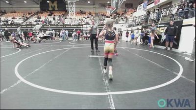 52-57 lbs Rr Rnd 1 - Georgia Howell, Henryetta Knights Wrestling Club vs Adelyn Lonebear, Clinton Youth Wrestling