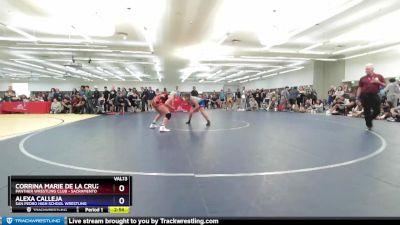 144 lbs Cons. Round 1 - Corrina Marie De La Cruz, Panther Wrestling Club - Sacramento vs Alexa Calleja, San Pedro High School Wrestling