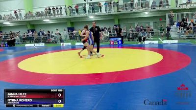 57kg Champ. Round 1 - Janna Hiltz, Alberni Valley WC vs Myrna Romero, Jr Badgers