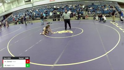 14U Boys - 80 lbs Quarters - Hayes Daniel, Threestyle Wrestling Of Oklahoma vs Brennan Hart, Team Donahoe Wrestling Club