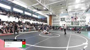138 lbs Champ. Round 2 - Vincent Hanna, Calvary Chapel-SA vs Joshua Lee, South Torrance