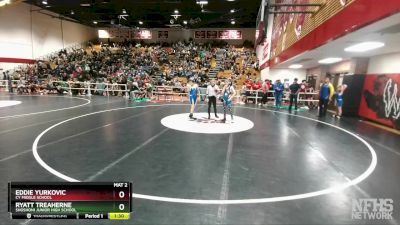 95 lbs Champ. Round 2 - Ryatt Treaherne, Shoshoni Junior High School vs Eddie Yurkovic, CY Middle School