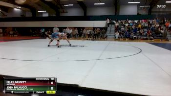 165 lbs Champ. Round 2 - Miles Bassett, Bucknell vs Josh Palmucci, Franklin & Marshall College