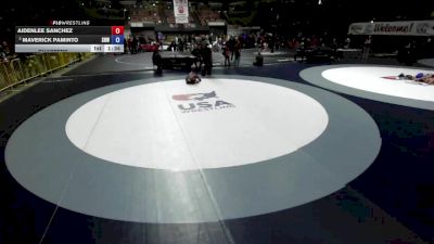 56 lbs Quarters - Aidenlee Sanchez vs Maverick Paminto, Spring Hills Wrestling