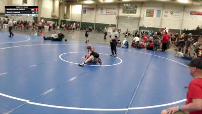 85 lbs Cons. Round 2 - Riggs Claflin, SEM Mustangs vs Adison Schlotfeld, Nebraska Wrestling Academy