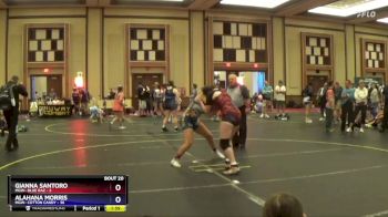 148 lbs Round 5 (10 Team) - Gianna Santoro, MGW- Blue Raz vs Alahana Morris, MGW- Cotton Candy