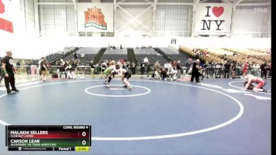 152 lbs Cons. Round 4 - Carson Lear, Alexander Tri-Town Wrestling vs Malakhi Sellers, Club Not Listed