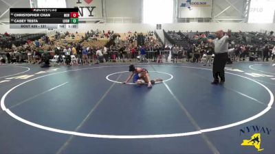 131 lbs Champ. Round 3 - Casey Testa, Long Beach Gladiators Wrestling vs Christopher Chan, Mongoose Elite Wrestling