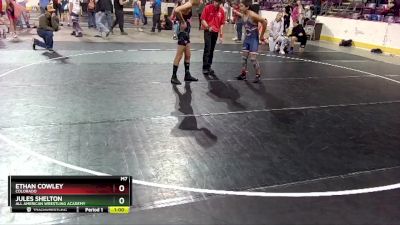 118-119 lbs Round 1 - Ethan Cowley, Colorado vs Jules Shelton, All American Wrestling Academy