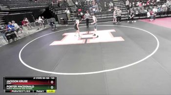 123 lbs Cons. Round 1 - Jackson Kruse, Utah vs Porter MacDonald, Maple Mountain High School