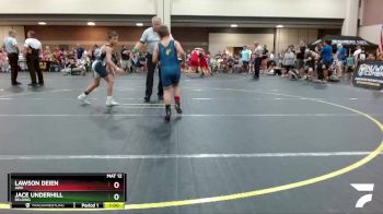 82 lbs Quarterfinal - Lawson Deien, AWA vs Jace Underhill, Belding