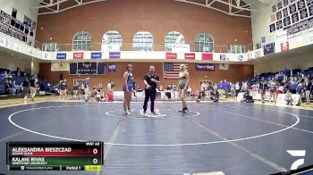 170 lbs Quarterfinal - Aleksandra Bieszczad, Mount Olive vs Kalani Rivas, Limestone University