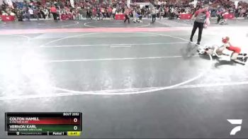 70 lbs 1st Place Match - Vernon Karl, Crass Trained Wrestling vs Colton Hamill, X-factor Elite