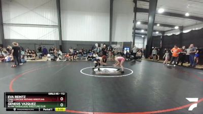 112 lbs 2nd Place Match - Eva Reintz, CNWC Concede Nothing Wrestling Club vs Genesis Vazquez, Blaine Barracudas Wrestling Club