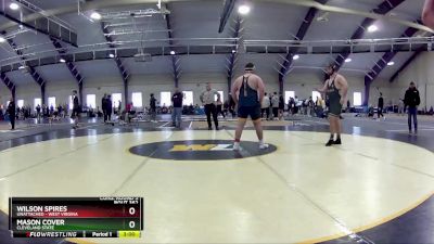 285 lbs Cons. Round 3 - Mason Cover, Cleveland State vs Wilson Spires, Unattached - West Virgina