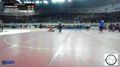 105 lbs Round Of 16 - Courage Pham, Deer Creek Wrestling vs Corde Williams, Lincoln Christian