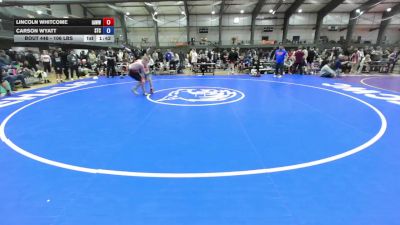 106 lbs Cons. Semis - Lincoln Whitcome, Immortal Athletic WC /Waverly-Shell Rock HS vs Carson Wyatt, SilvaBack Training Center
