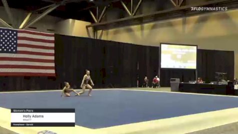 Holly Adams - Women's Pairs, MAATT - 2021 USA Gymnastics Championships