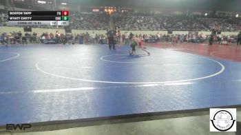 87 lbs Consi Of 16 #2 - Boston Tapp, Fort Gibson vs Wyatt Chitty, Gore Public Schools