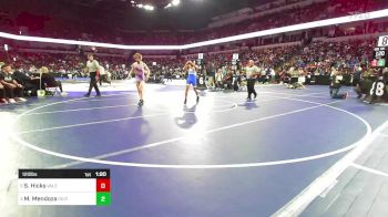 120 lbs Quarterfinal - Moses Mendoza, Gilroy vs Slater Hicks, Valencia