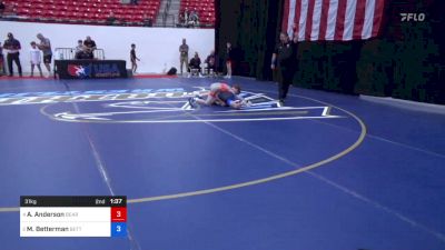 31 kg Final - Avery Anderson, Bear Cave Wrestling Club vs Mason Betterman, Betterman Elite Wrestling