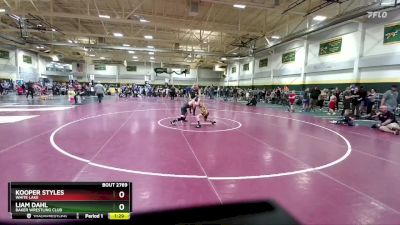 90 lbs 3rd Place Match - Kooper Styles, White Lake vs Liam Dahl, Baker Wrestling Club