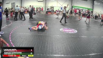 82 lbs Semis (4 Team) - Lachlan Smith, Backyard Brawlers vs Morgan Huffmaster, Storm Wrestling